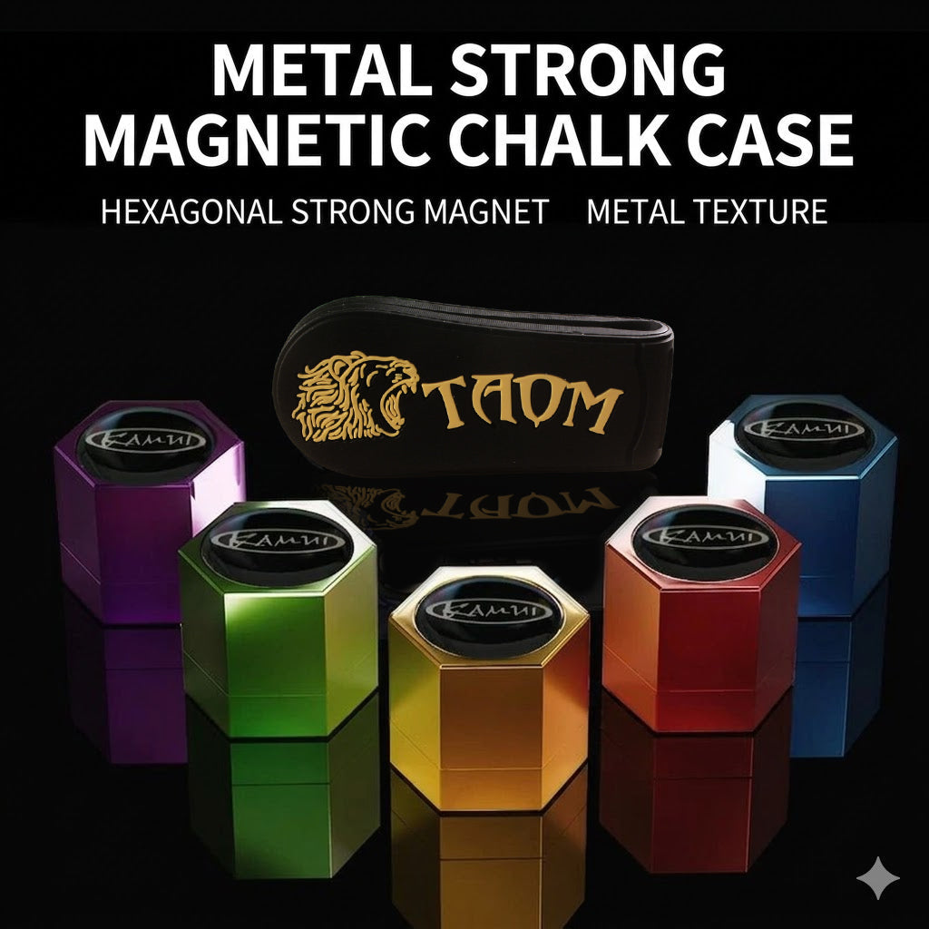 Kamui Hexagonal Chalk Holder for ROKU Chalk | Magnetic Aluminium Alloy WOODS CUES