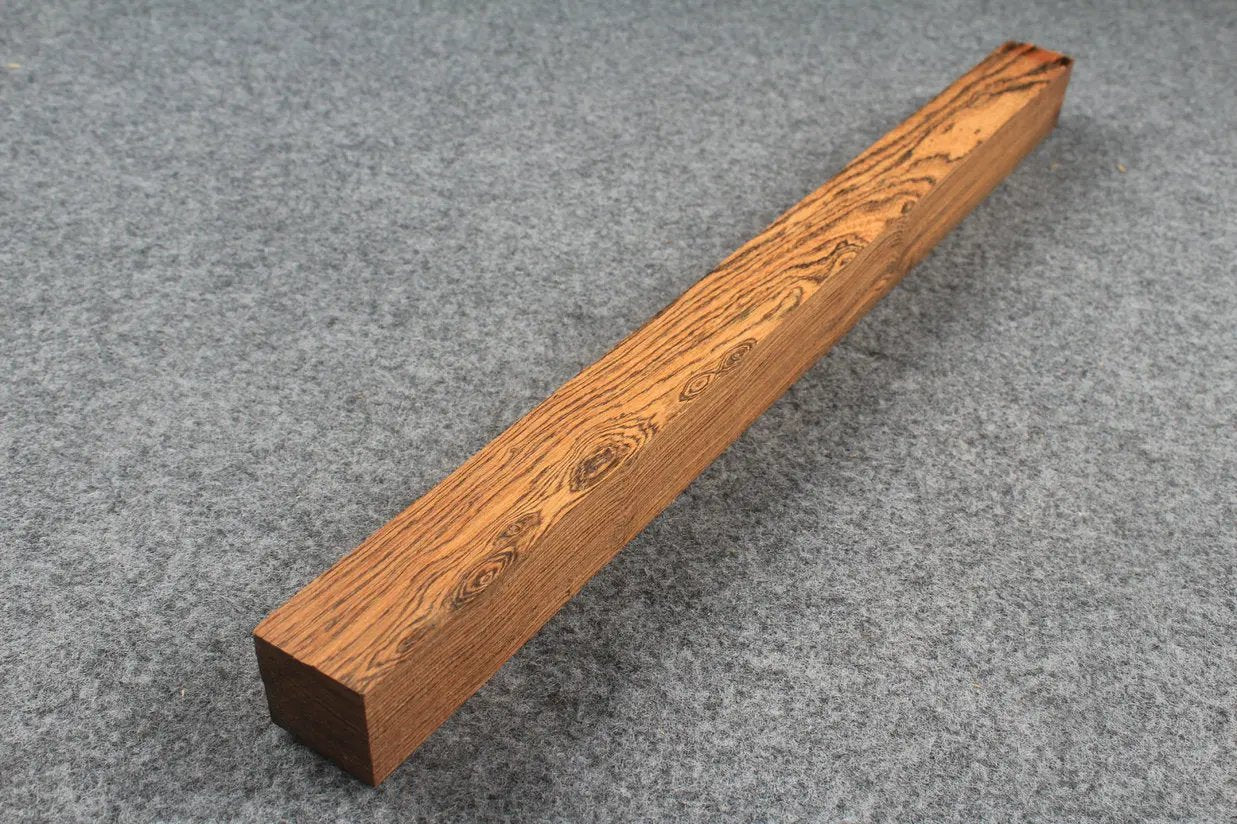 bocote square pool cues butt turning blanks WOODS CUES