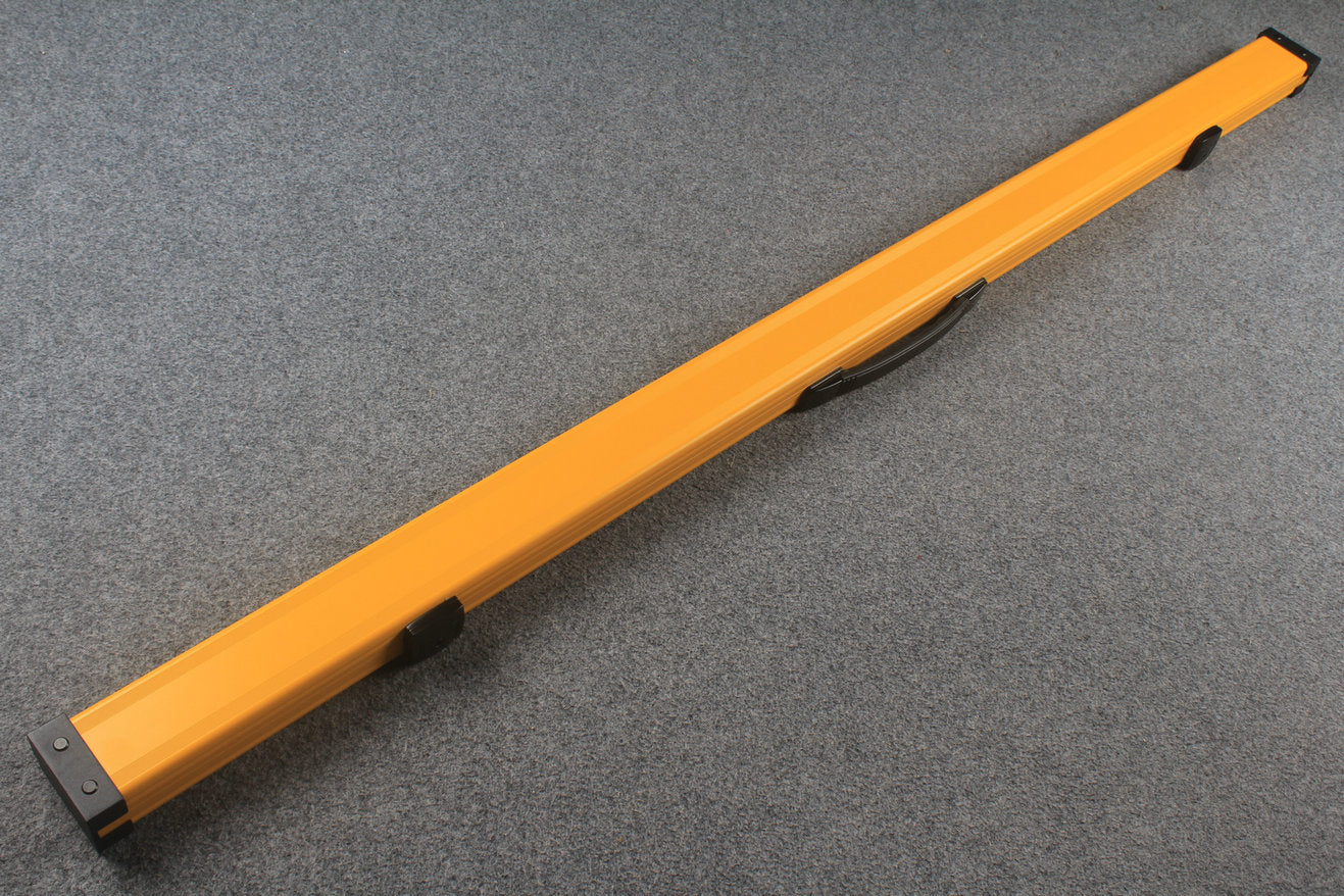 one piece aluminium lockable cue case – 2 Slots(chalk area inside)