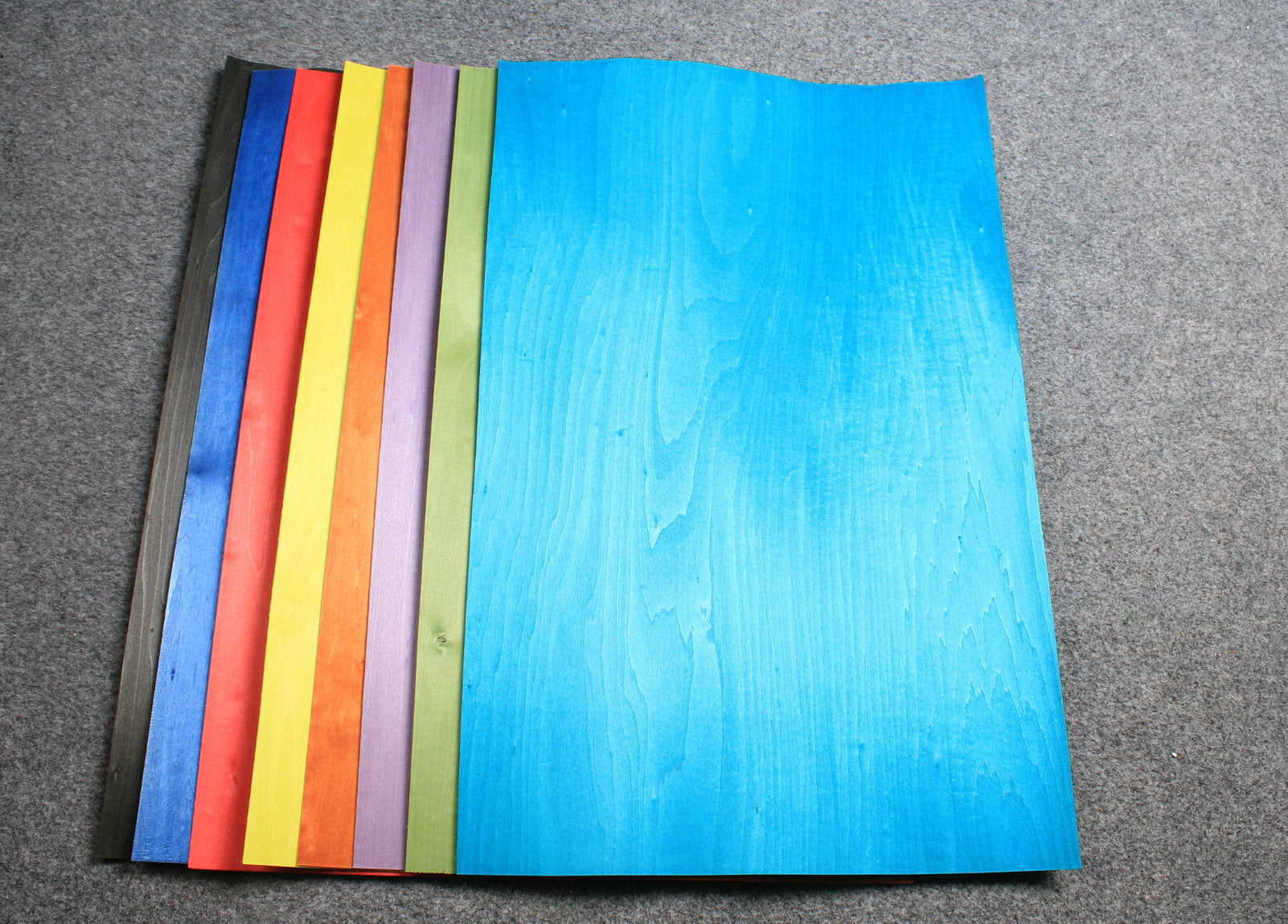 various colored veneers for cue making