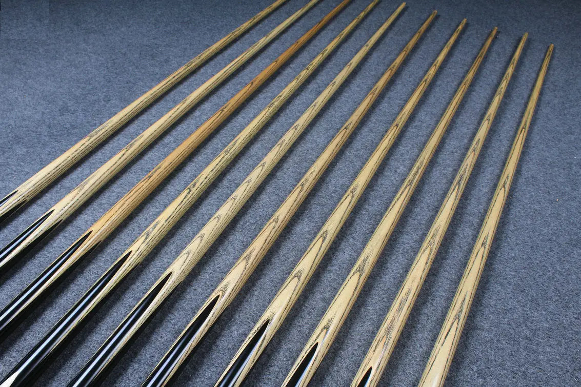 woods 1 piece handmade ash snooker/pool cue ronnie o'sullivan replica splicing 58 inch