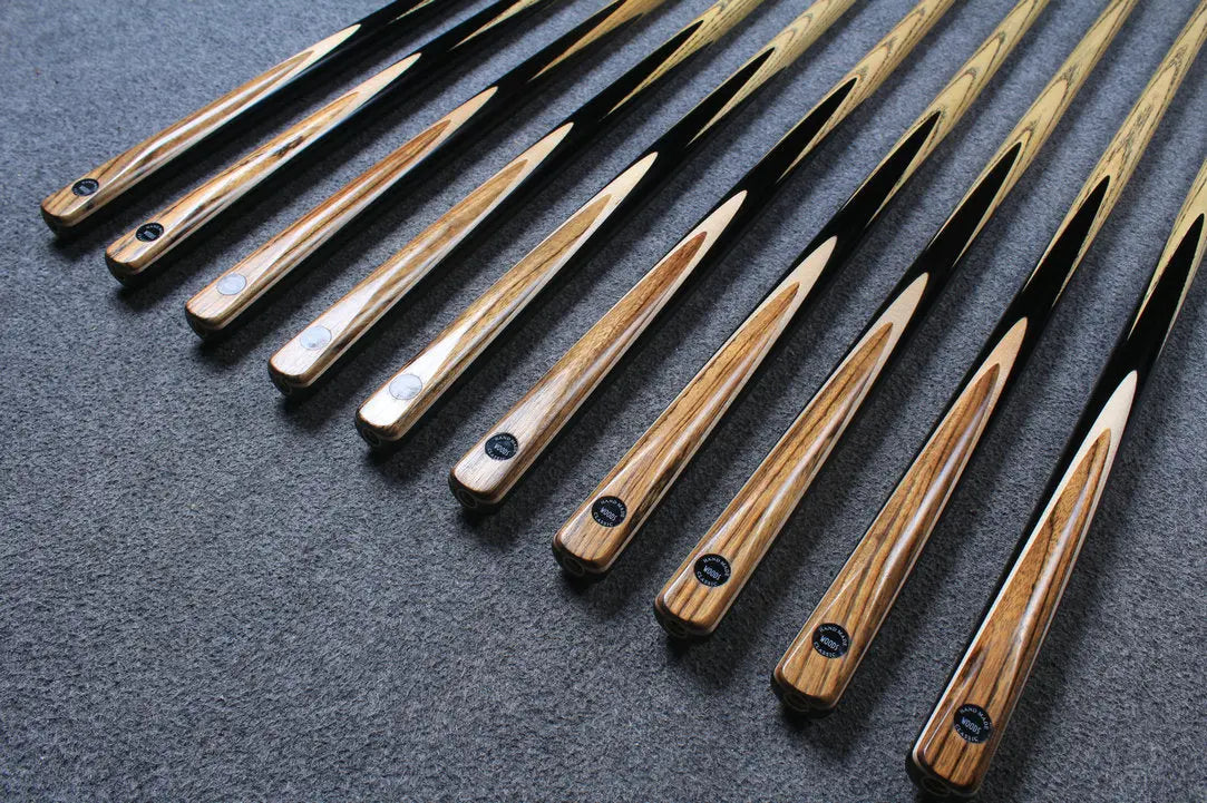 woods 1 piece handmade ash snooker/pool cue ronnie o'sullivan replica splicing 58 inch