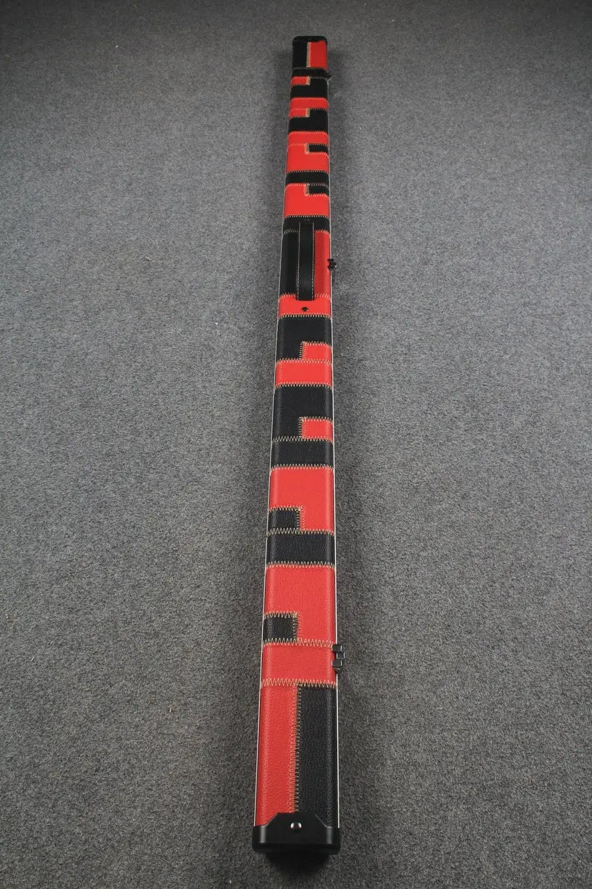 1 piece leather case aluminium construction with 2 slots ~halo style WOODS CUES