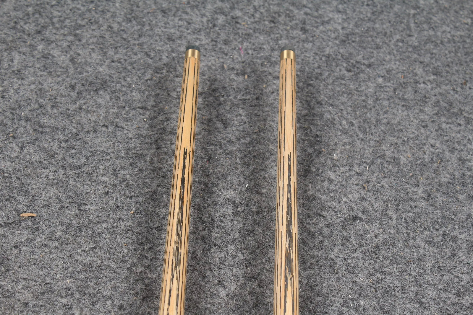 1 piece handmade ash english pool cue CHEVRONS+ WOODS CUES