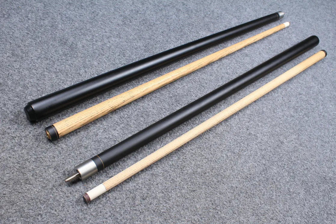 2 Piece 57" ASH Cue Sticks 13 mm Tips ( two cues) WOODS CUES