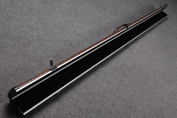 1 piece leather case aluminium construction with 2 slots ~halo style WOODS CUES