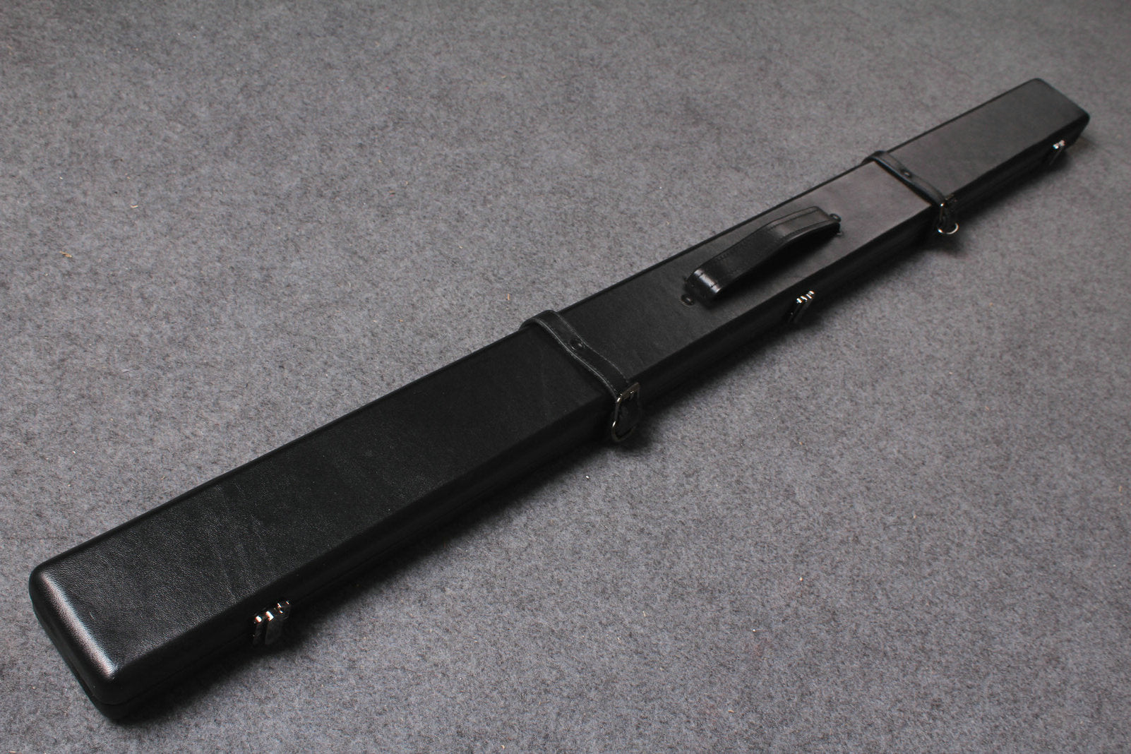 1 piece genuine leather snooker cue case with 2 slots