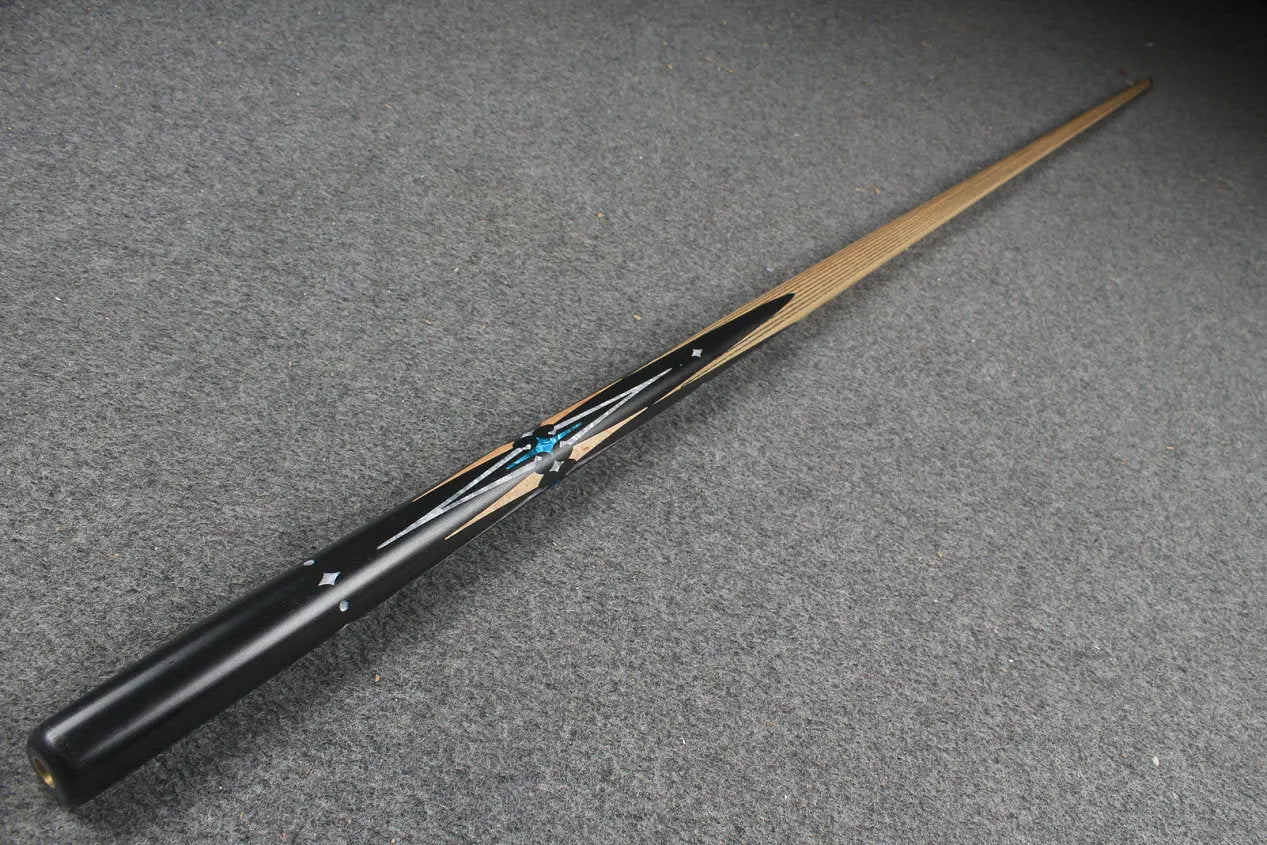 1 piece handmade ash chinese 8 ball pool cue CHEVRONS+ WOODS CUES