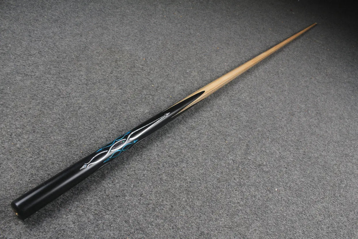 1 piece handmade ash snooker / pool cue CHEVRONS+ WOODS CUES