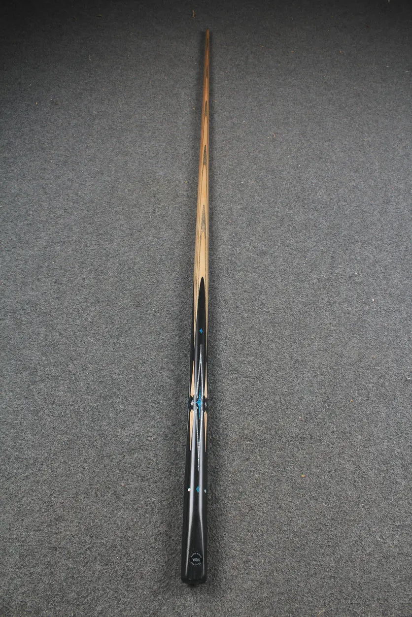 1 piece handmade ash snooker / pool cue CHEVRONS+ WOODS CUES