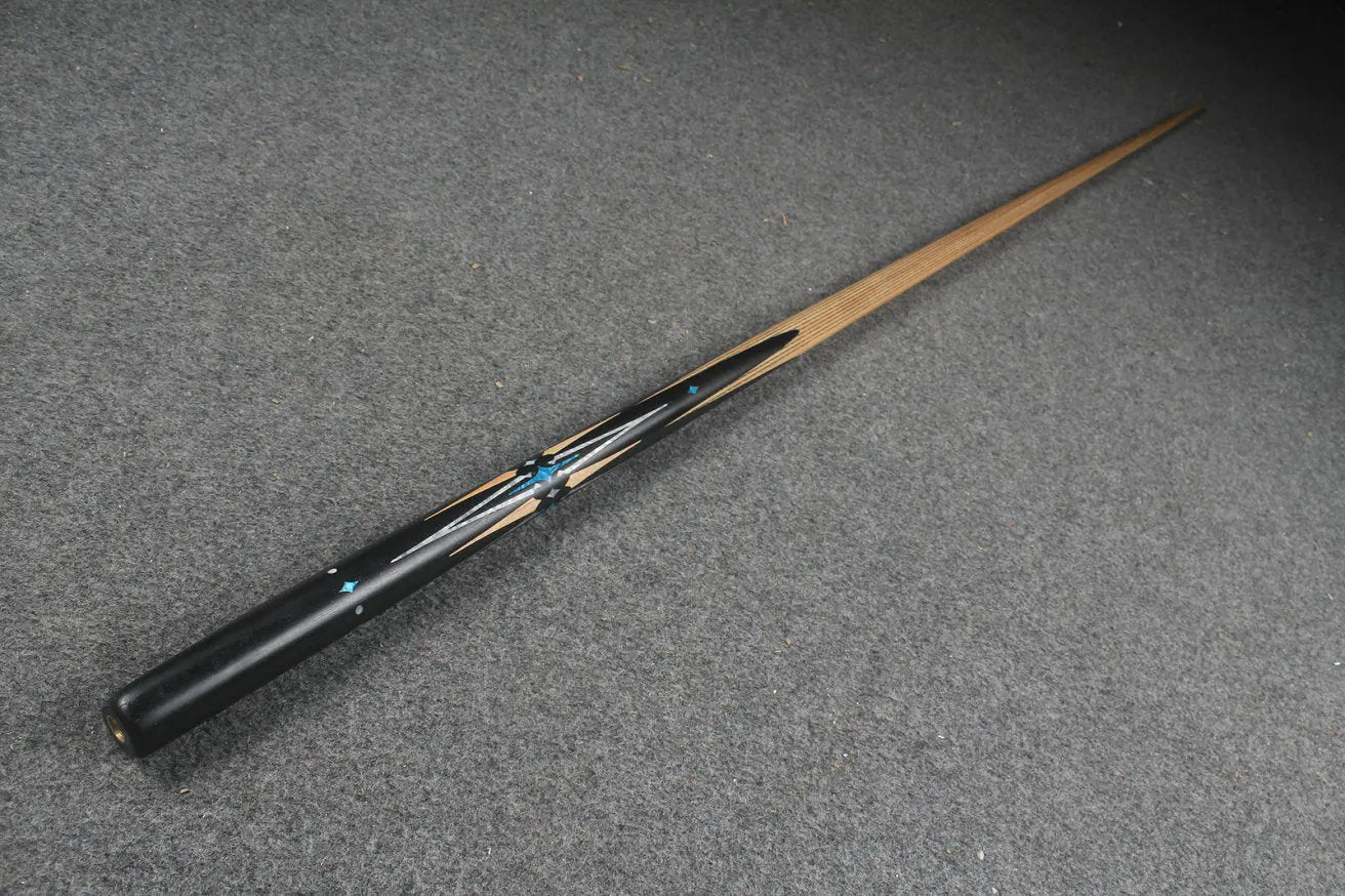 1 piece handmade ash snooker / pool cue CHEVRONS+ WOODS CUES