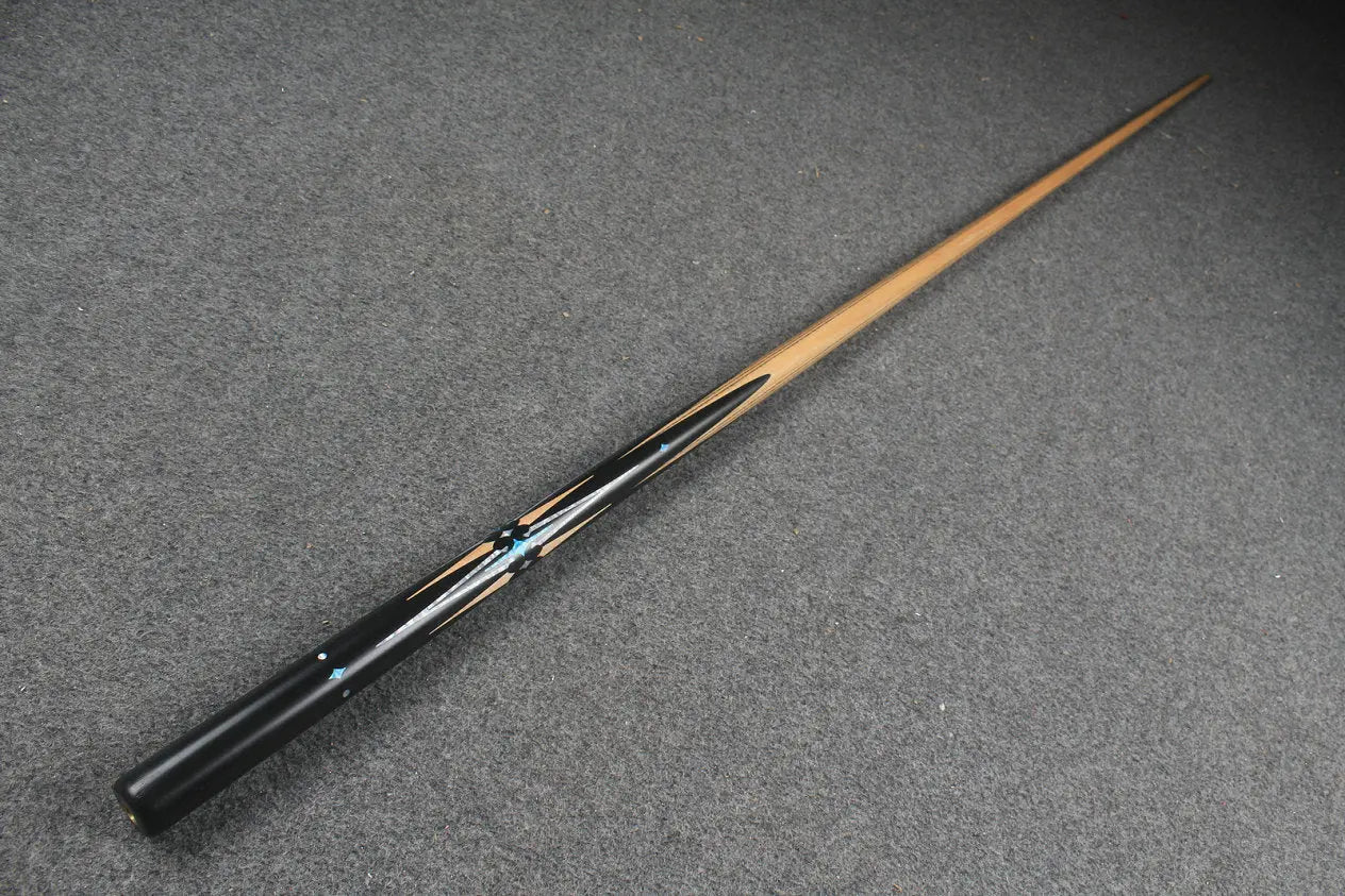 1 piece handmade ash snooker / pool cue CHEVRONS+ WOODS CUES