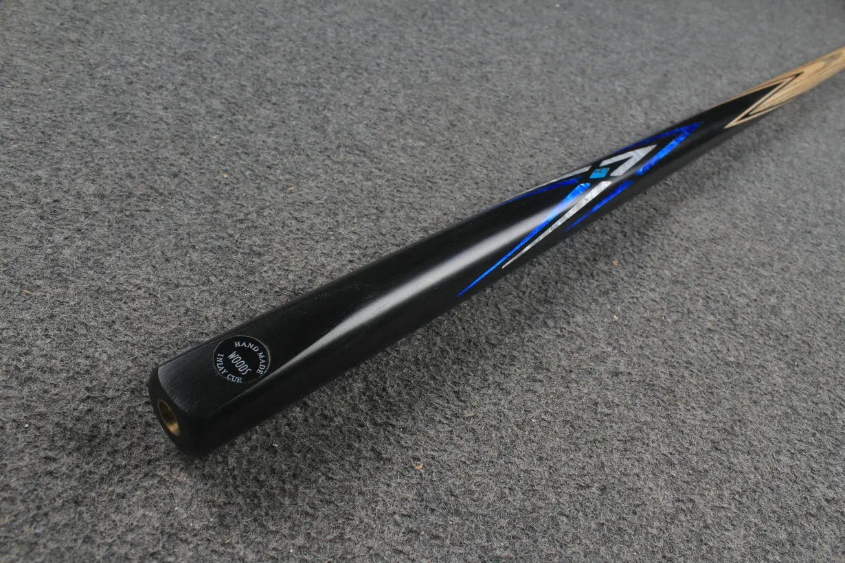 1 piece handmade ash snooker / pool cue CHEVRONS+ WOODS CUES