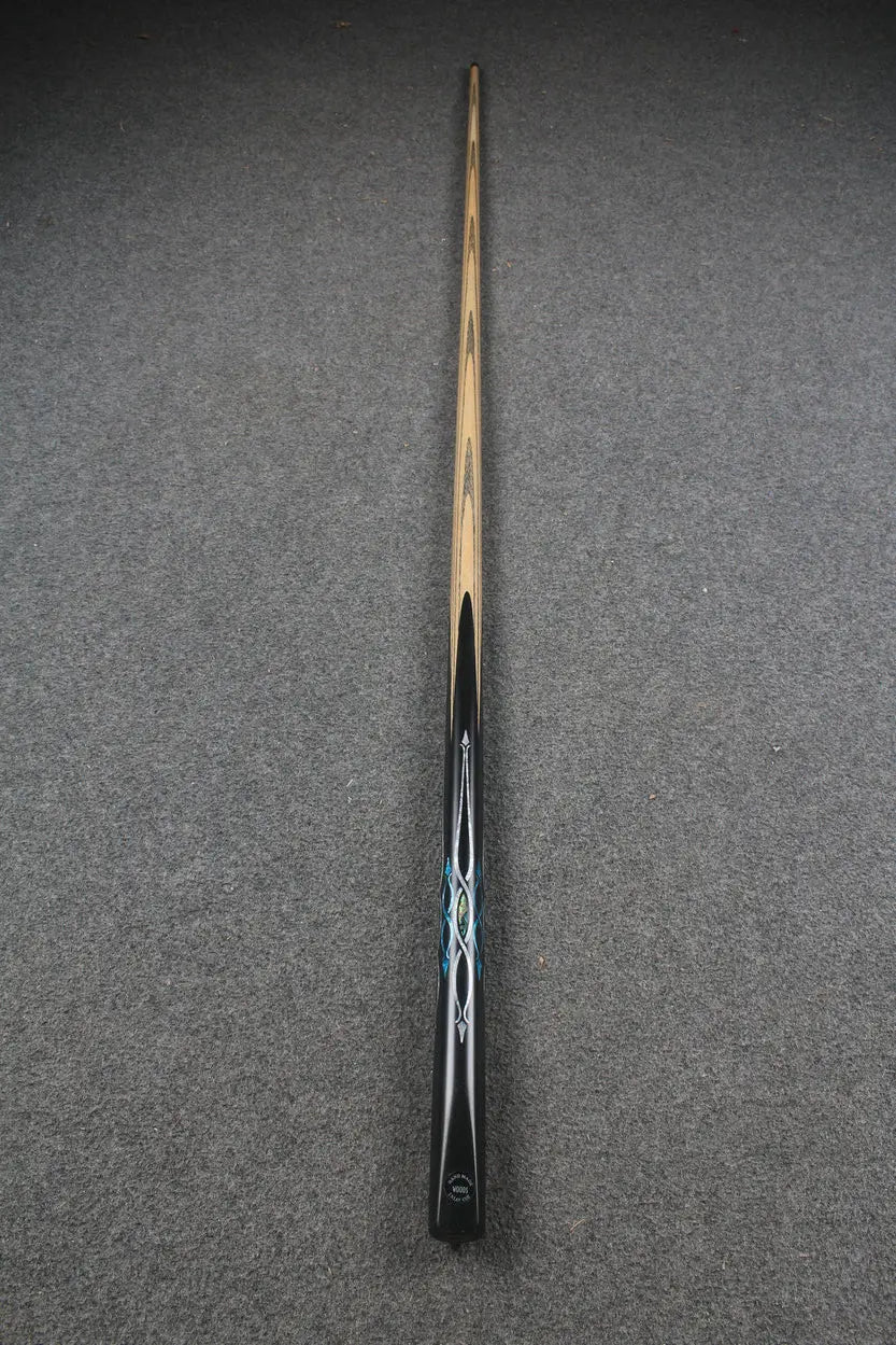 1 piece handmade ash chinese 8 ball pool cue CHEVRONS+ WOODS CUES