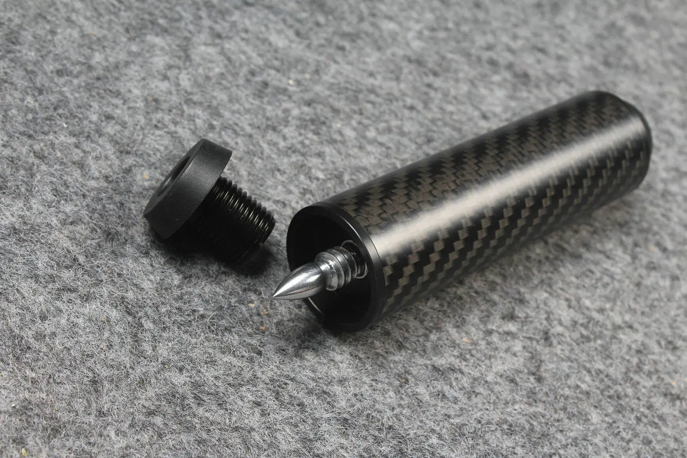 carbon fiber extension 2", 3”, 4", 8" extender fits on uni-loc cartridge system predator cues