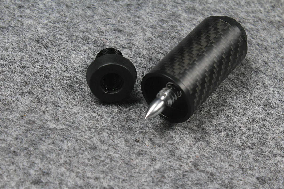 carbon fiber extension 2", 3”, 4", 8" extender fits on uni-loc cartridge system predator cues