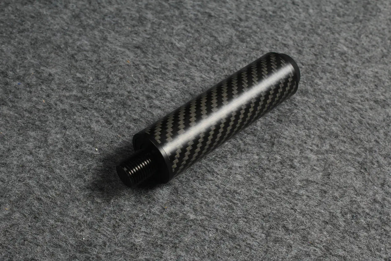 carbon fiber extension 2", 3”, 4", 8" extender fits on uni-loc cartridge system predator cues