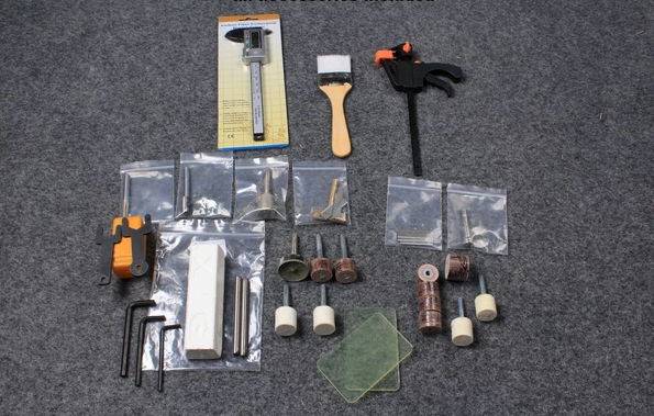 accessories for the snooker and pool cue tip repair & maintenance lathe