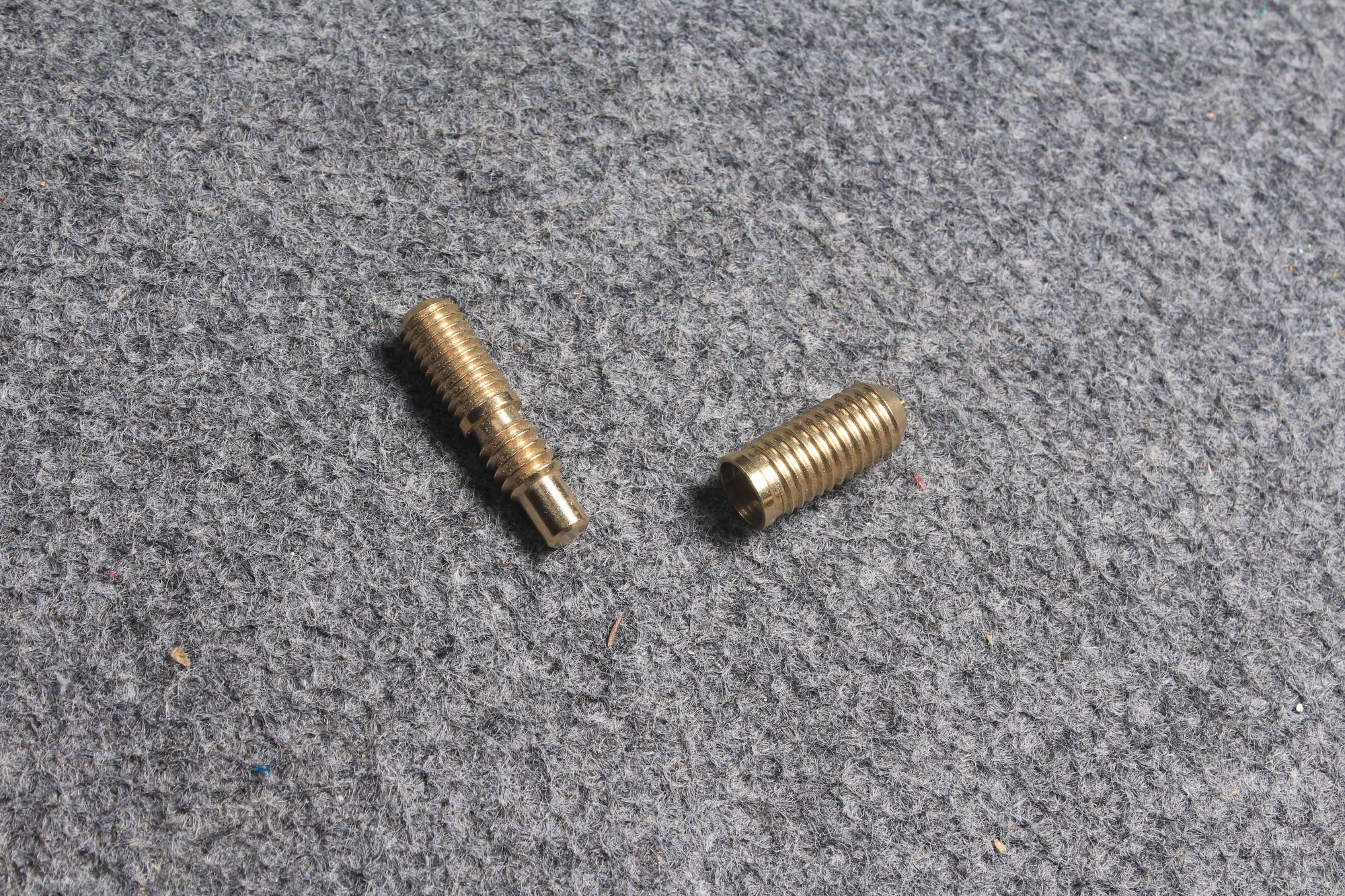 cue butt end joint brass pin and socket for SD mini butt or extension
