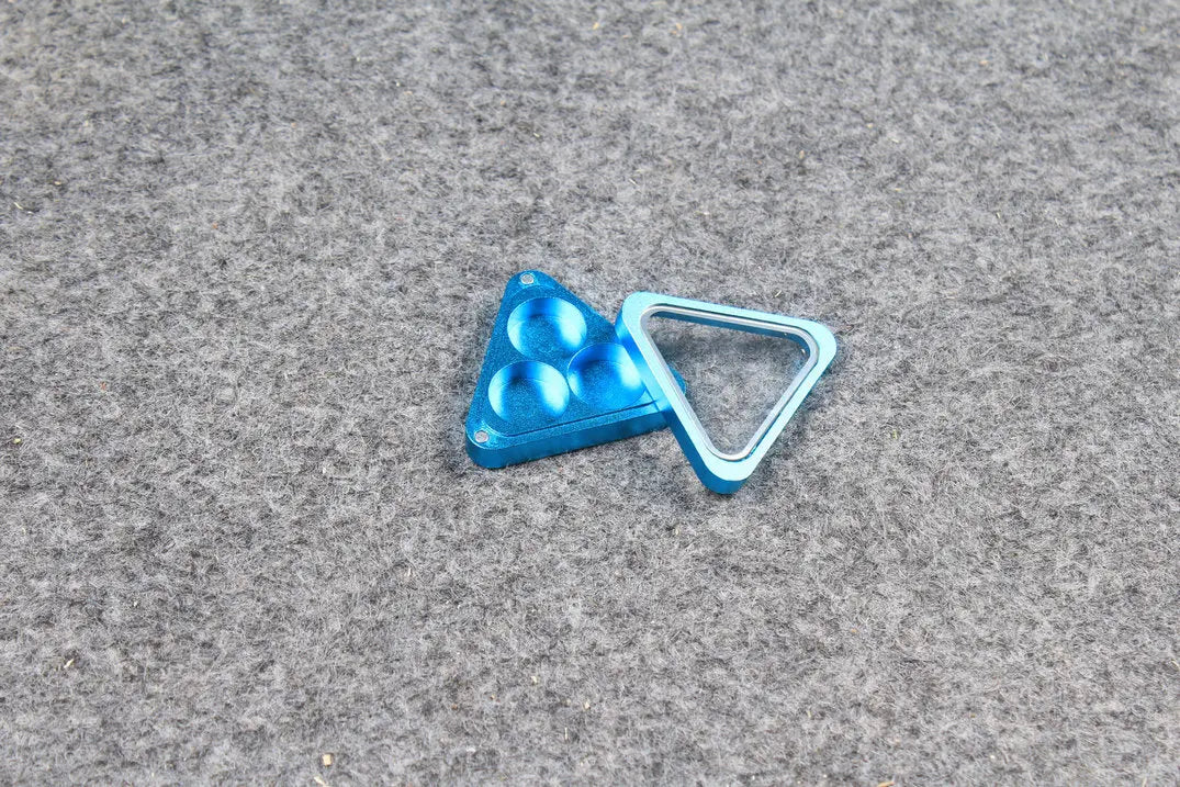 aluminium alloy magnetic triangle cue tip storag box