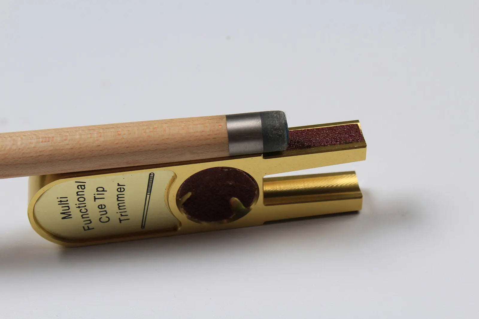 muti-functional u-shape billiards pool cue tip trimmers burnisher repairer tool