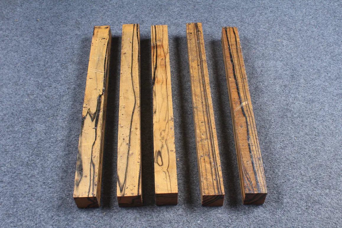 black & white ebony pale moon wood square WOODS CUES