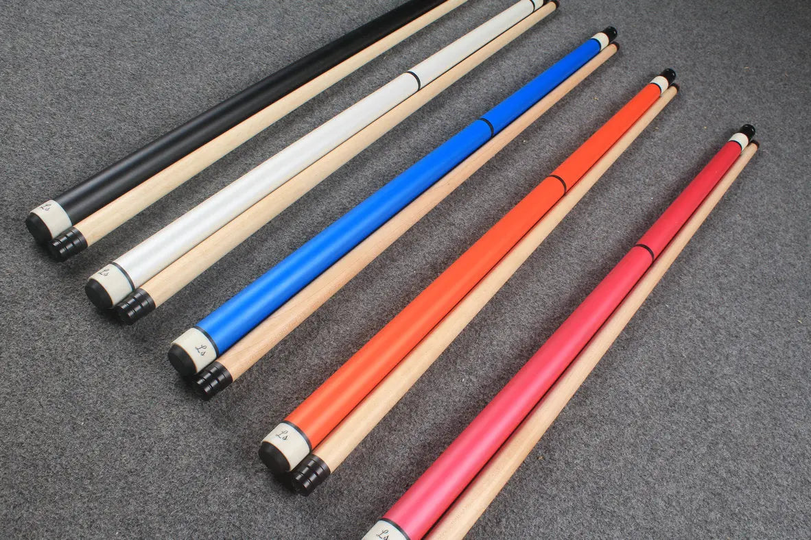 3 piece jump & break cue stick Maple shaft billiards cue13.5 mm tip WOODS CUES