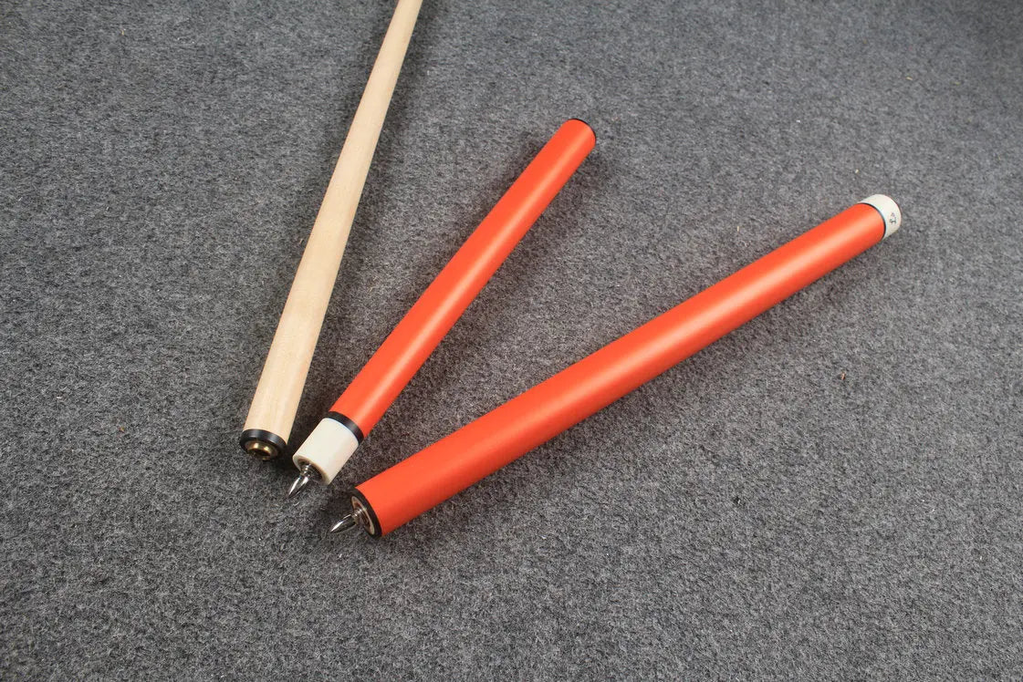 3 piece jump & break cue stick Maple shaft billiards cue13.5 mm tip WOODS CUES