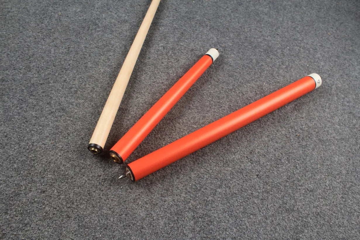 3 piece jump & break cue stick Maple shaft billiards cue13.5 mm tip WOODS CUES