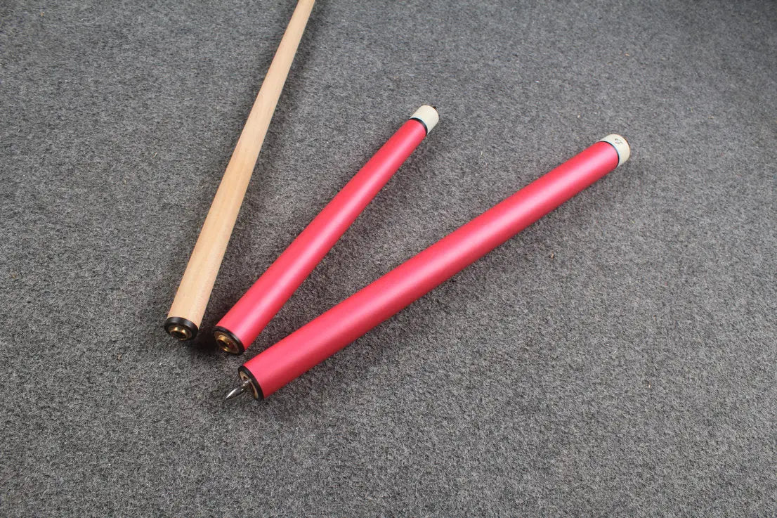3 piece jump & break cue stick Maple shaft billiards cue13.5 mm tip WOODS CUES