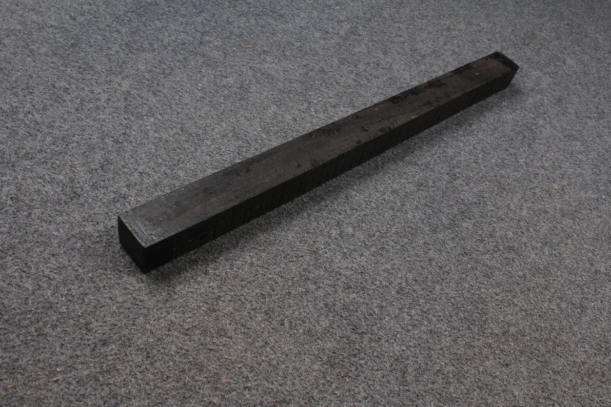 ebony square pool cues butt turning blanks