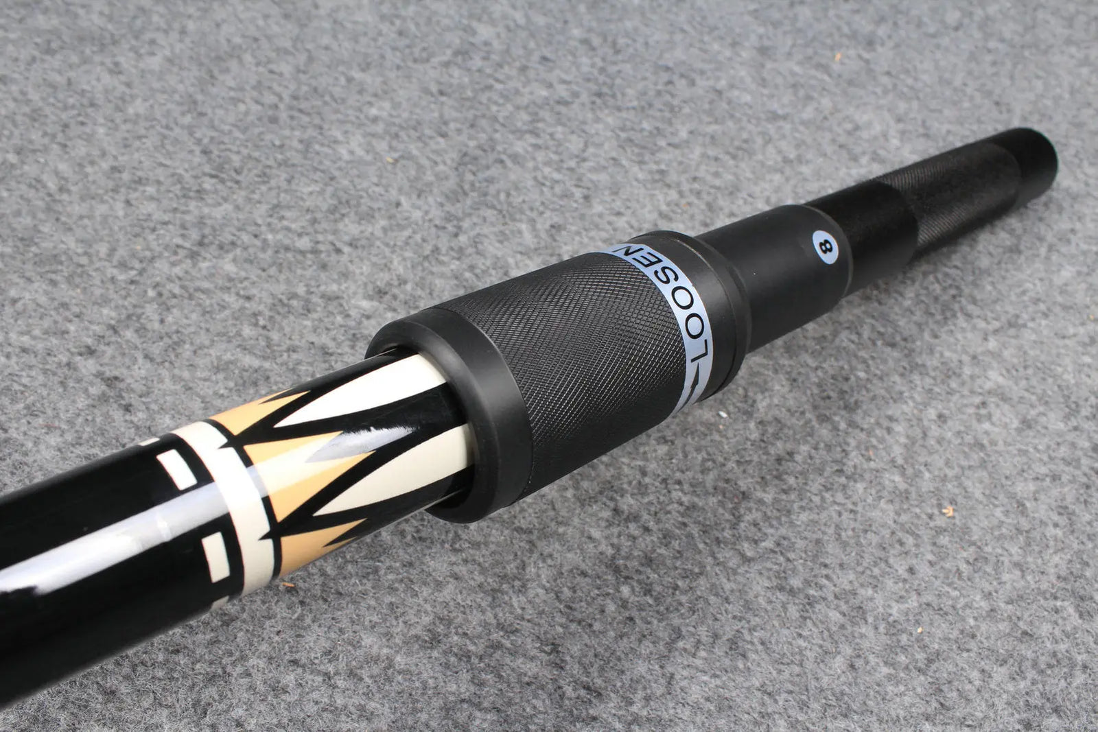 12" new lockable metal extension for pool cue