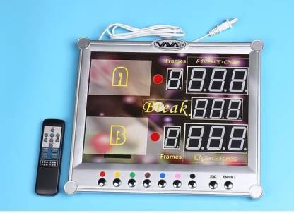 digital electronic scoreboard with two reomotes