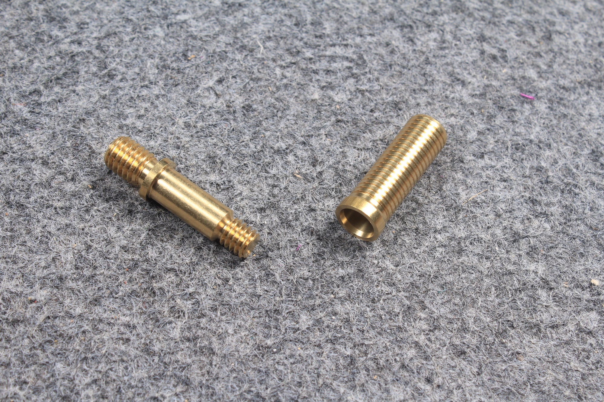 cue butt end joint brass pin and socket for stamford mini butt or extension