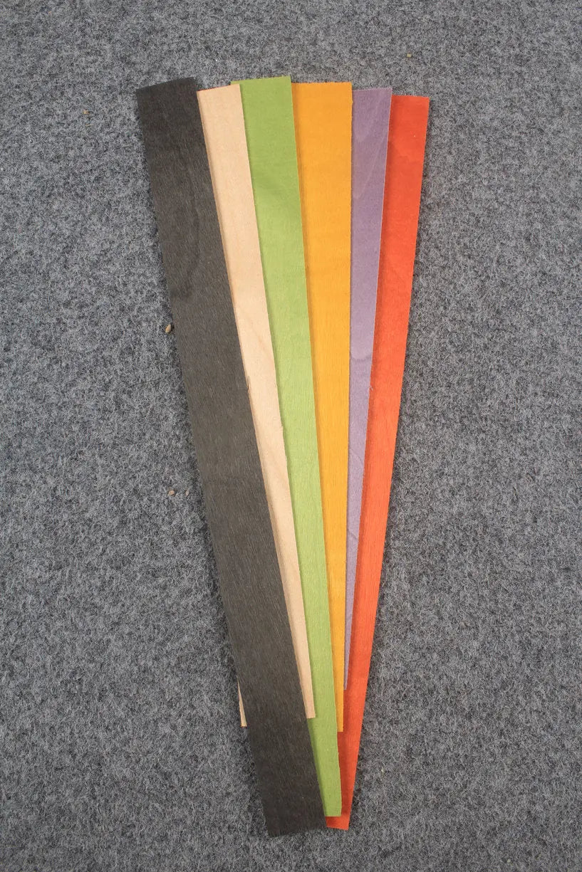 various colored veneers for cue making - 0.9 mm thickness WOODS CUES