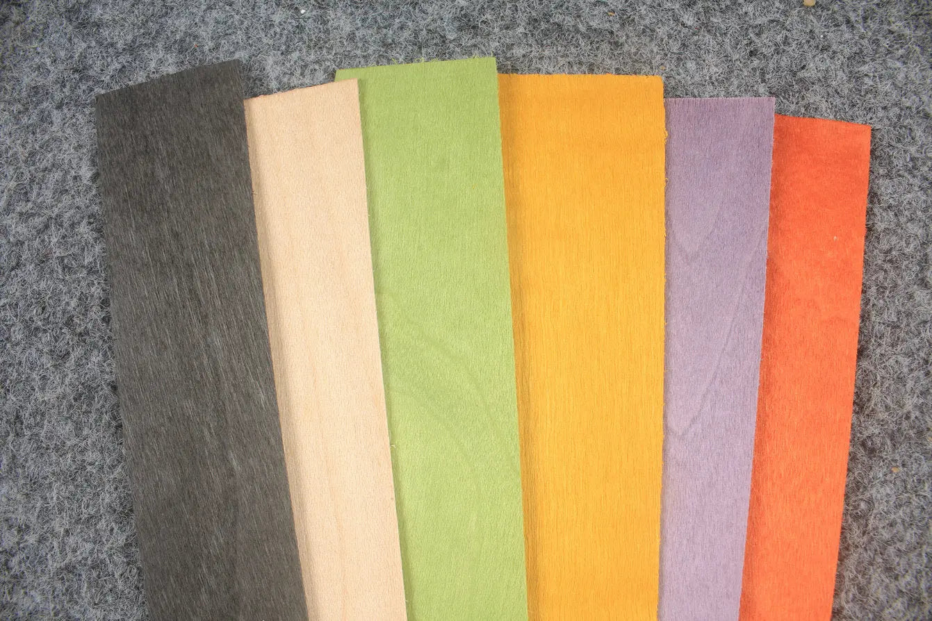various colored veneers for cue making - 0.9 mm thickness WOODS CUES