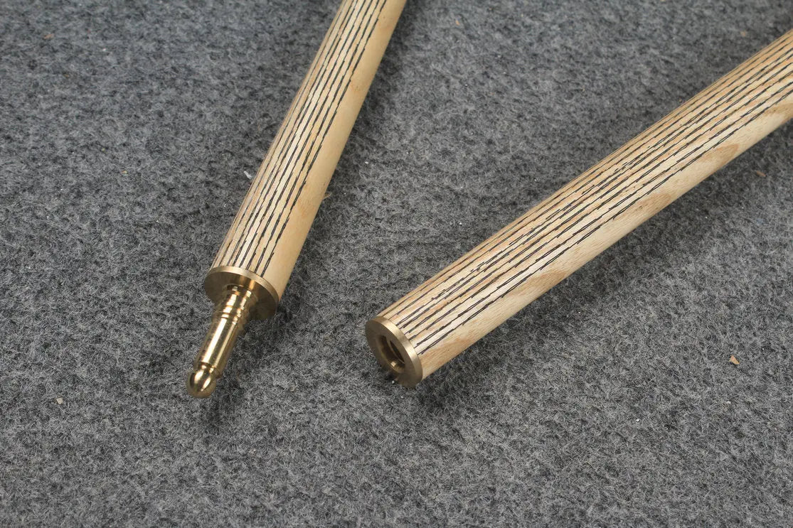 CHEVRONS+ 1/2 ash chinese 8 ball pool cue #1584-#1588 WOODS CUES
