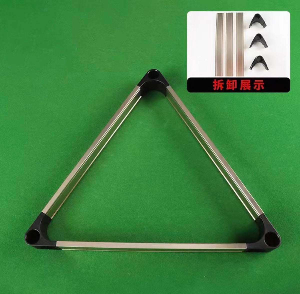 Premium Aluminum Alloy Triangle Rack for Chinese 8-Ball & Snooker