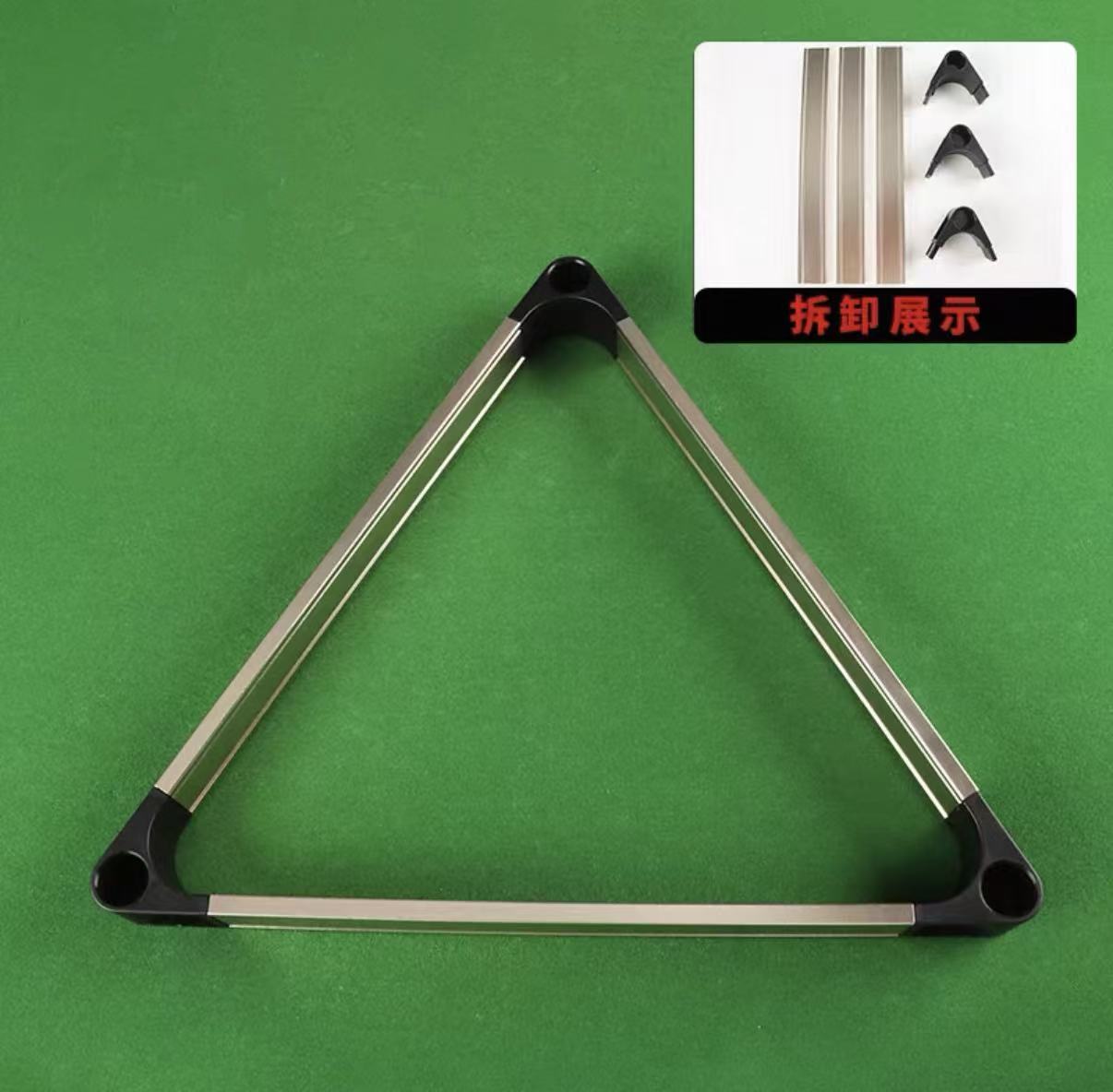 Premium Aluminum Alloy Triangle Rack for Chinese 8-Ball & Snooker