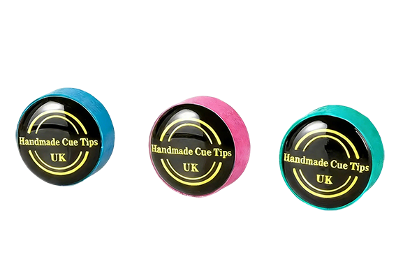 11mm Handcrafted Snooker Cue Tip - Premium British Leather for Pro Small Tip Cues WOODS CUES