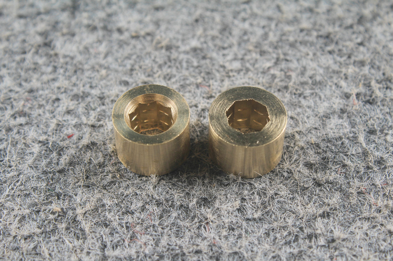 brass ferrules for  pool cues  with octagonal internal threaded WOODS CUES
