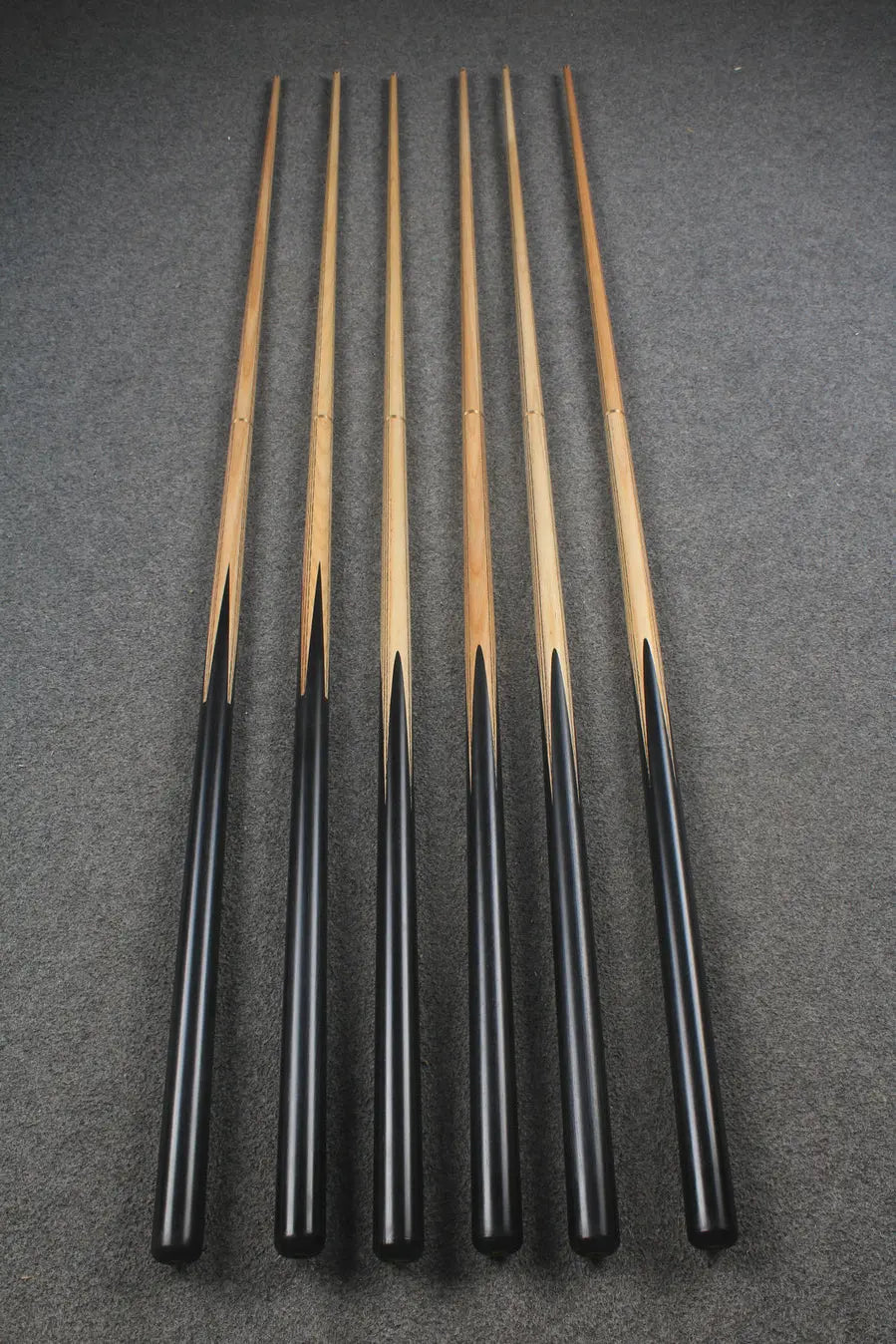 CHEVRONS+ 1/2 ash chinese 8 ball pool cue #1572-#1577 WOODS CUES