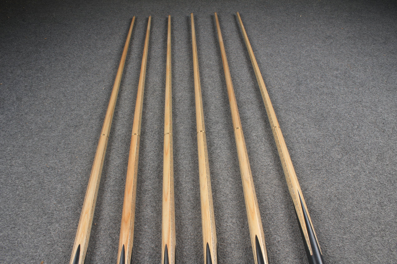 CHEVRONS+ WOODS 1/2 handmade ash chinese 8 ball pool cue #1578-#1583