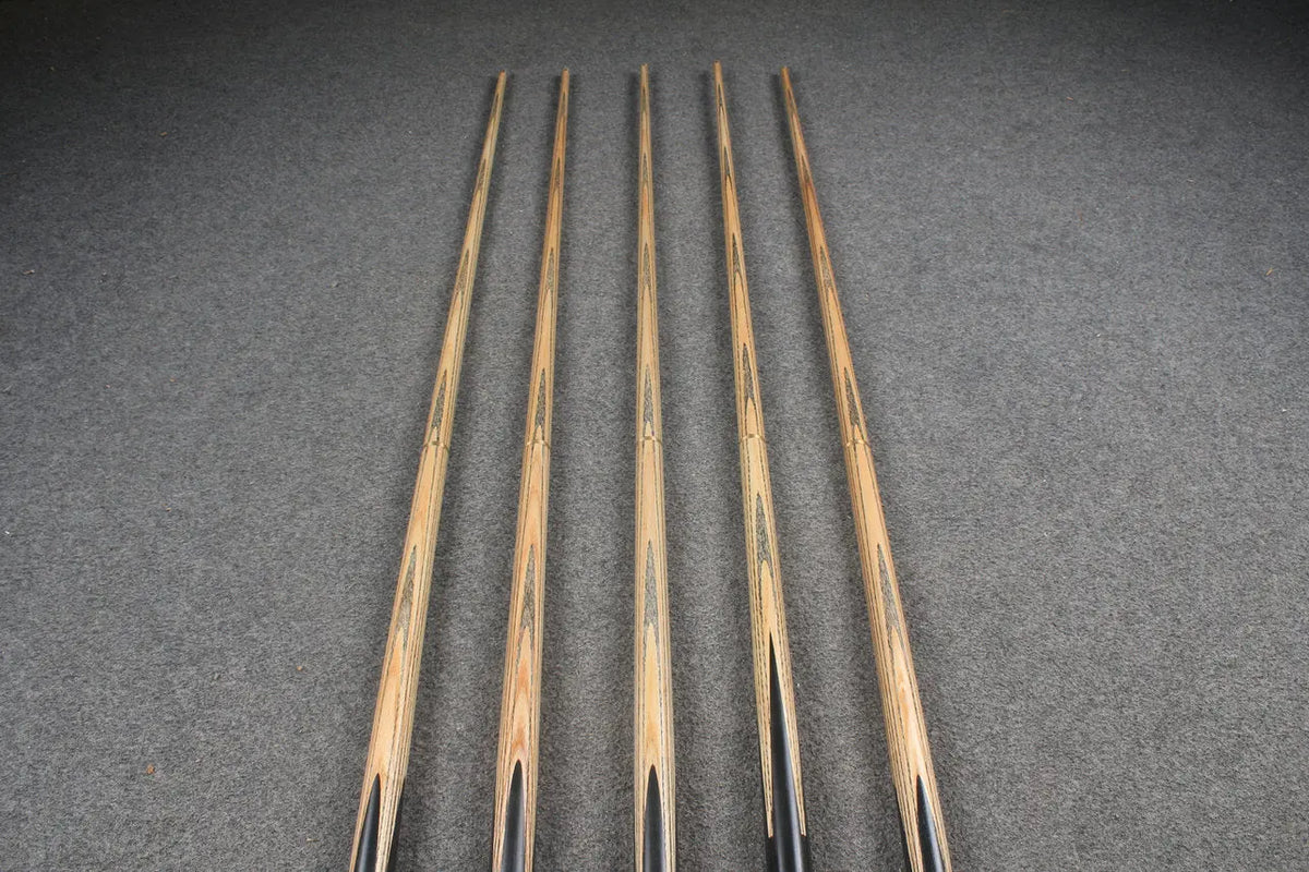 CHEVRONS+ 1/2 ash chinese 8 ball pool cue #1584-#1588 WOODS CUES
