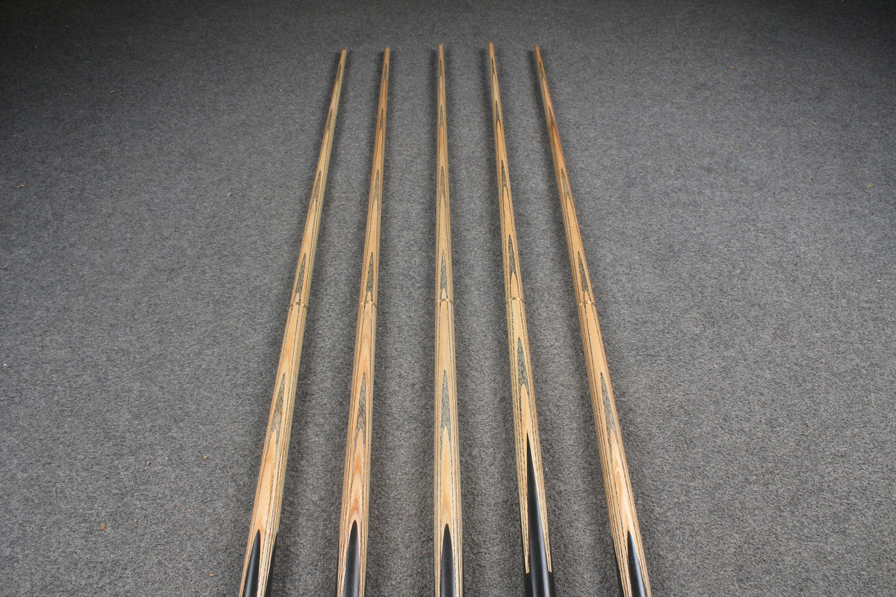 CHEVRONS+ 1/2 ash chinese 8 ball pool cue #1584-#1588