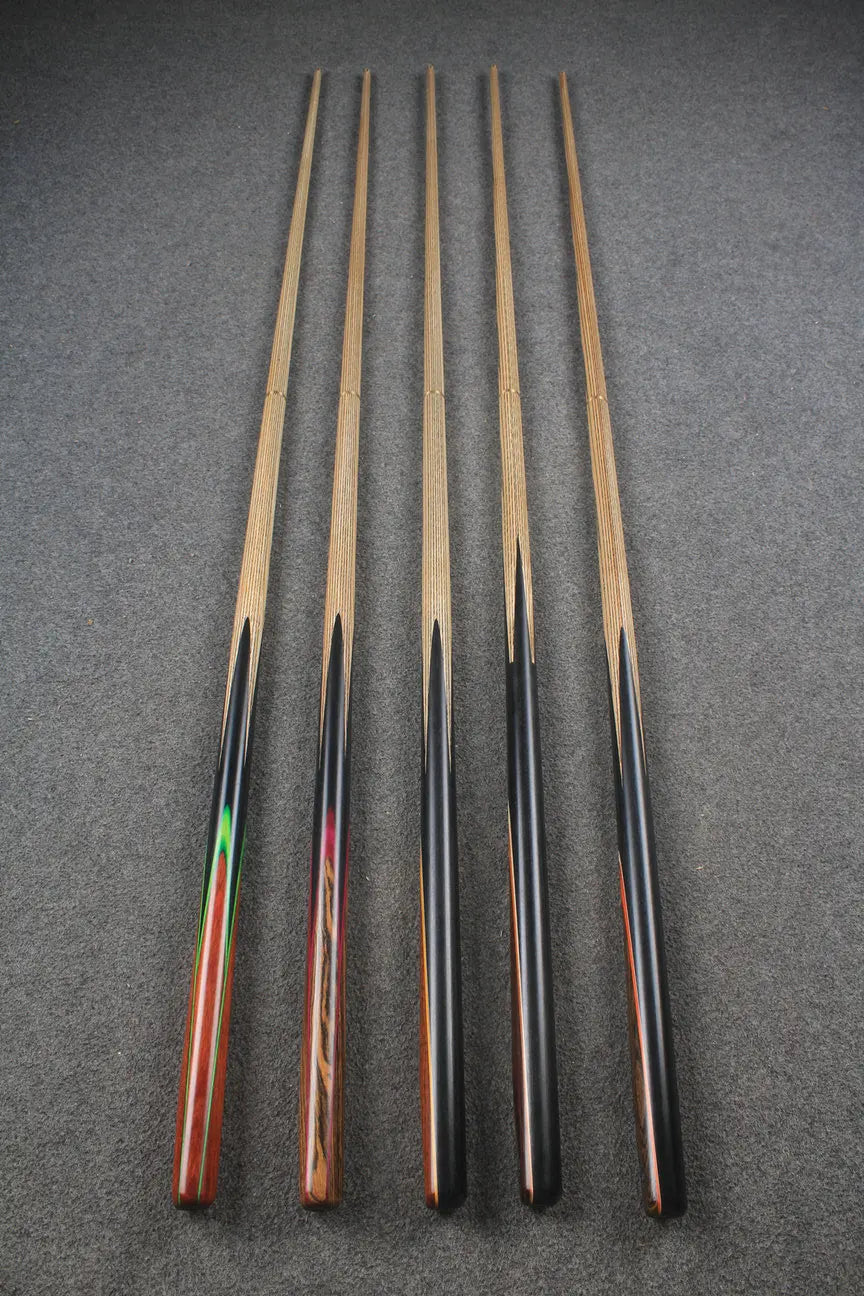 CHEVRONS+ 1/2 ash chinese 8 ball pool cue #1584-#1588 WOODS CUES