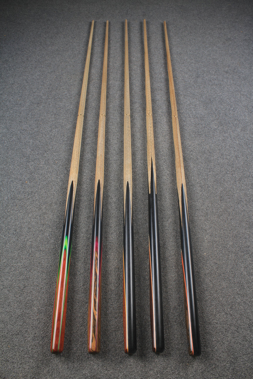 CHEVRONS+ 1/2 ash chinese 8 ball pool cue #1584-#1588