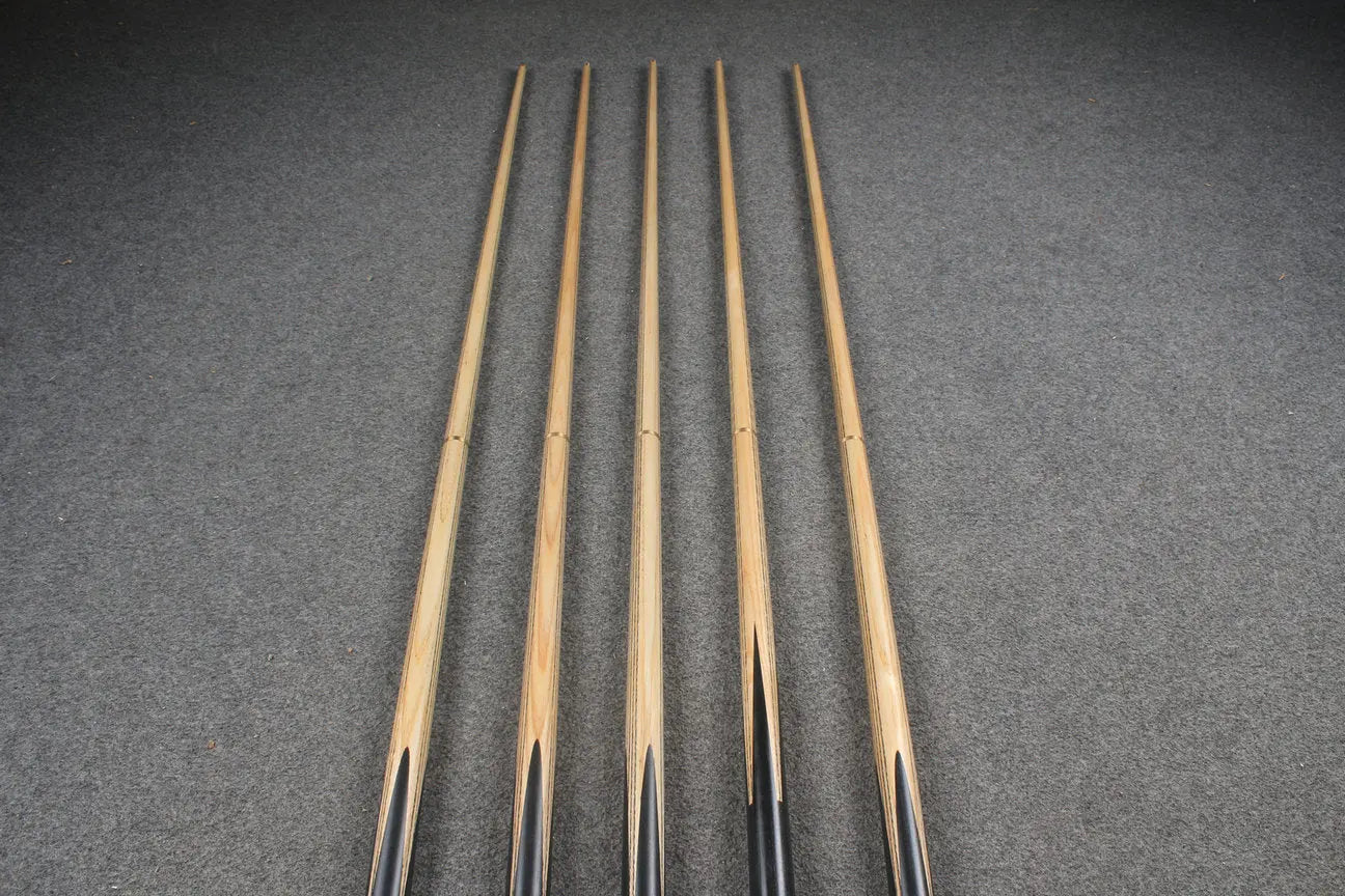 CHEVRONS+ 1/2 ash chinese 8 ball pool cue #1584-#1588 WOODS CUES
