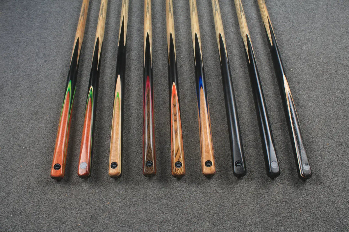 CHEVRONS+ 1/2 ash chinese 8 ball pool cue #1593-#1601