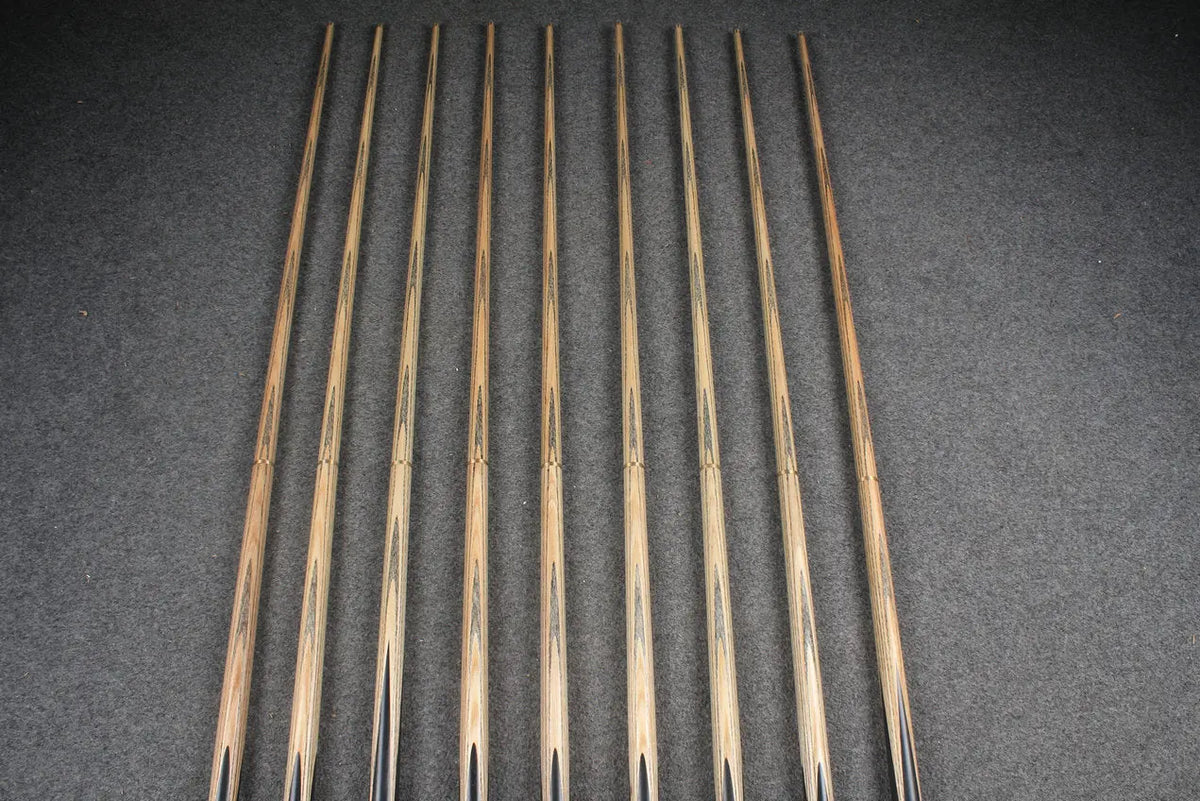 CHEVRONS+ 1/2 ash chinese 8 ball pool cue #1593-#1601
